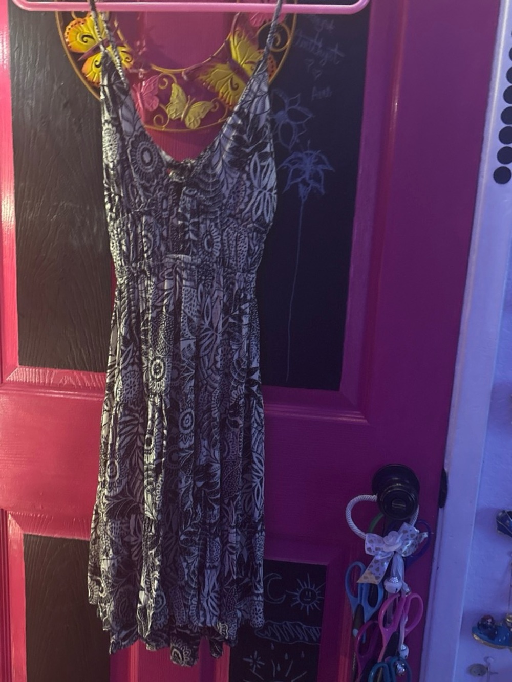 Angie Black and White Strapless Floral Maxi Dress